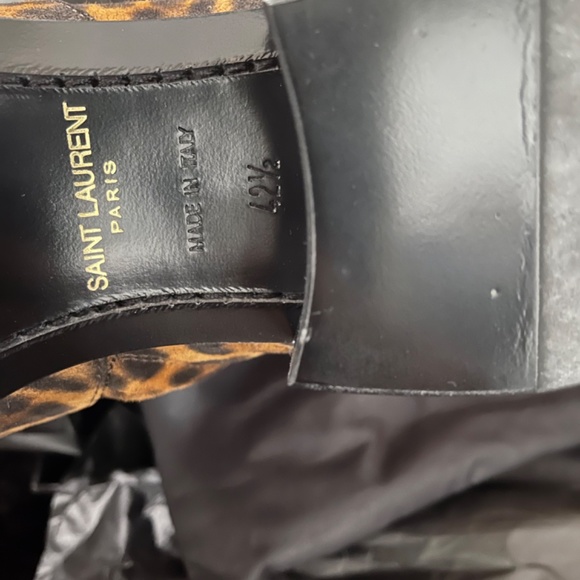 New Saint Laurent Wyatt leopard print 40mm boots - Picture 6 of 8